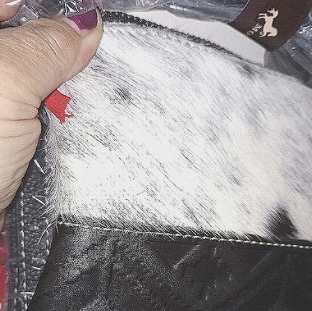 NWT ΜΟΝΤΑΝA WEST HAIR-ON COWHIDE AZTEC CROSSBODY CLUTCH WRISTLET